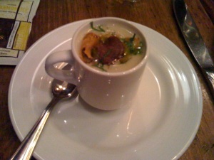 Jerusalem Artichoke Soup at Shorty's